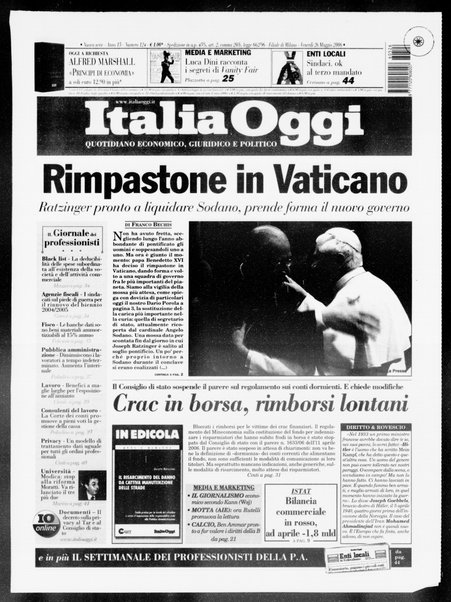 Italia oggi : quotidiano di economia finanza e politica